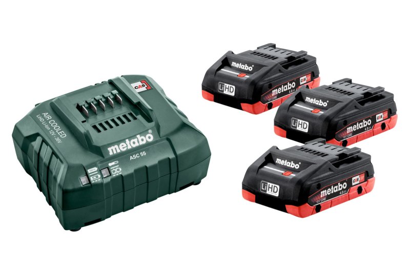 Metabo, Basic Set, 18V, 4.0 Ah, Akku, Ladegerät, Pic1